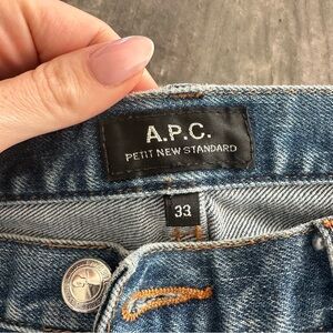 A.P.C. Petit New Standard Men’s denim jeans size 33